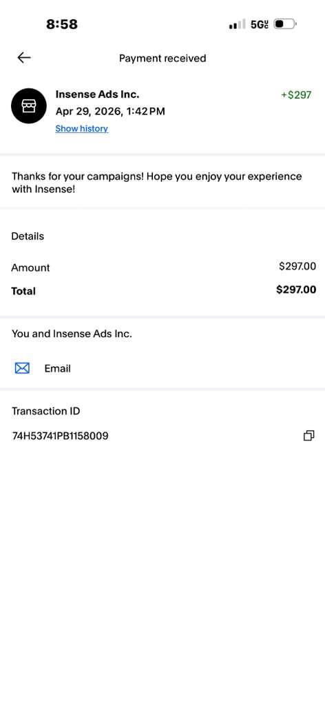 Brand payout screenshot 7 of 7